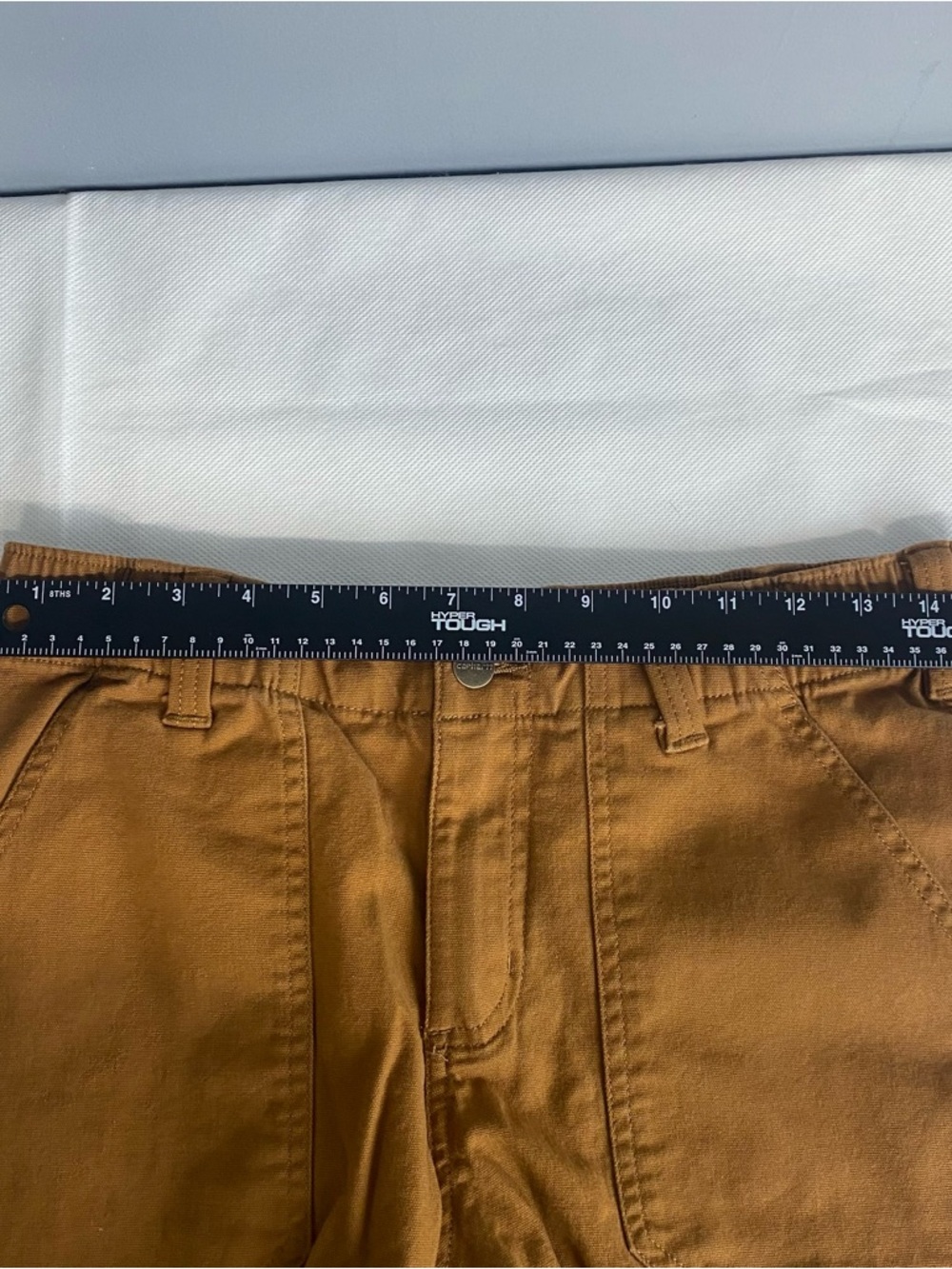 Carhartt Shorts Women 6 Brown Rugged Flex Canvas Relaxed Utility Shorts - Picture 9 of 12